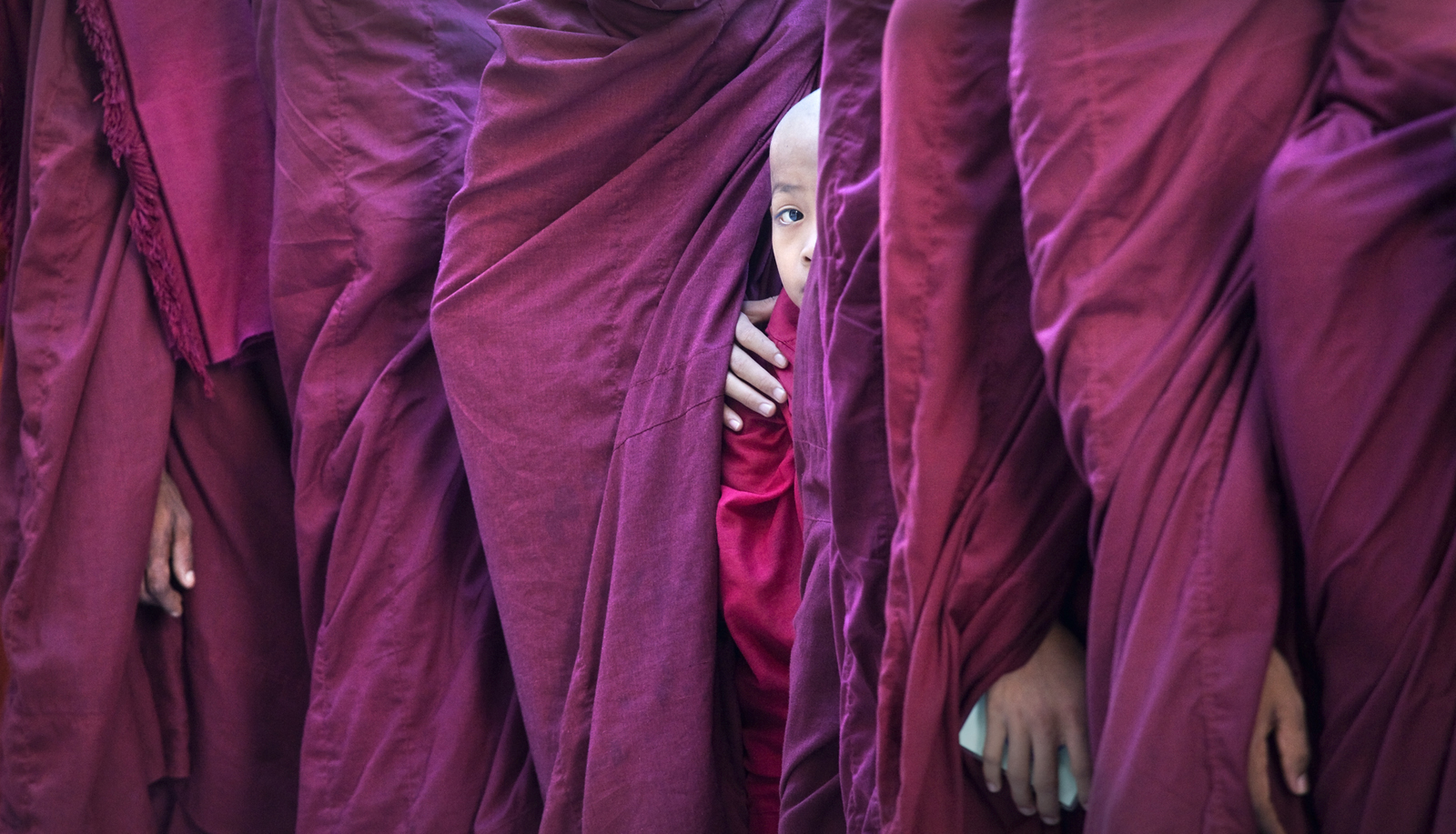 Novice Monk In Robes. Photo: Lynn Gail
