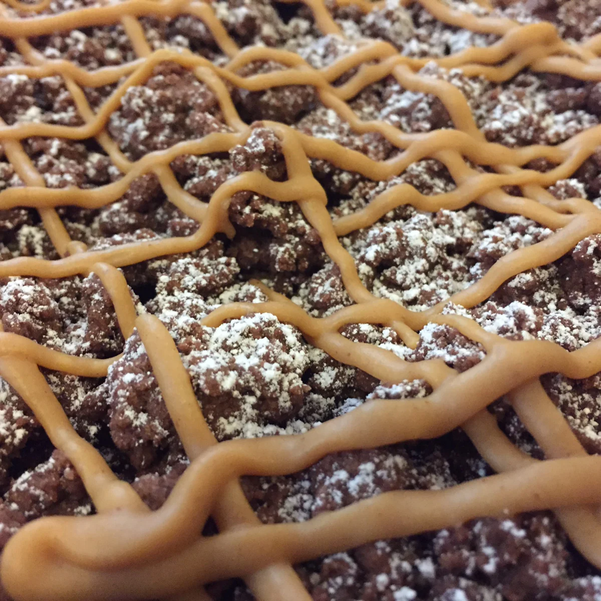 Chocolate Peanut Butter Crumb Cake