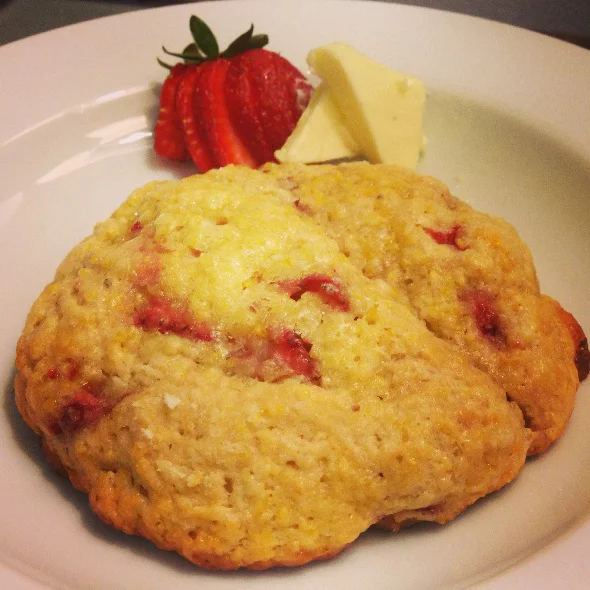 Strawberry Cornmeal Scookies?