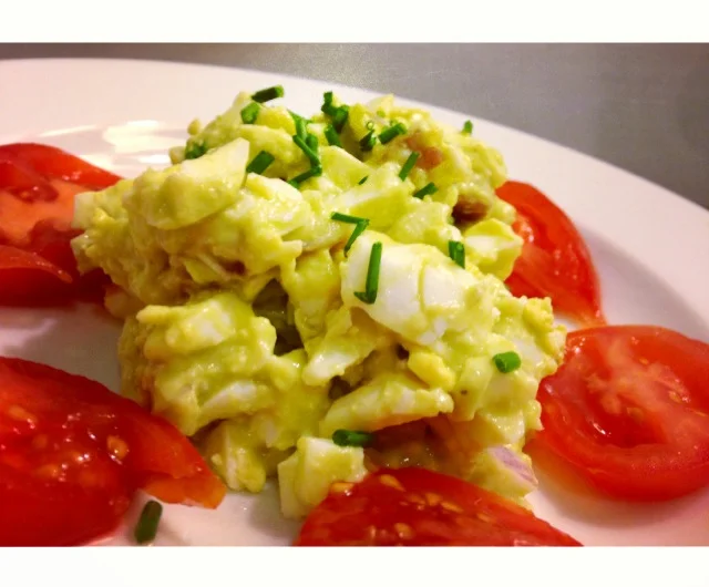 Green Eggs: Egg Salad with Avocado Dressing
