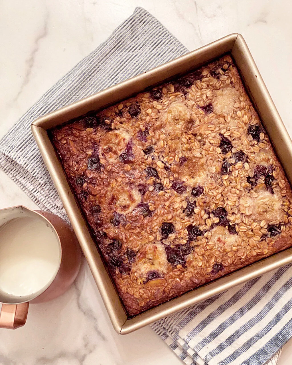 Baked Blueberry Banana Oatmeal
