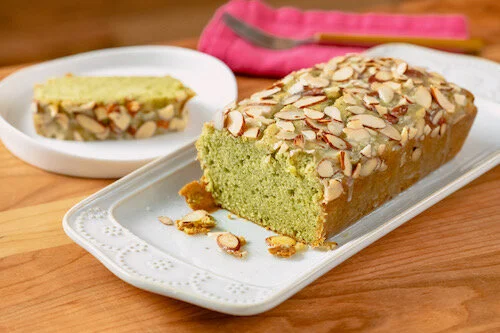 Matcha Almond Cake