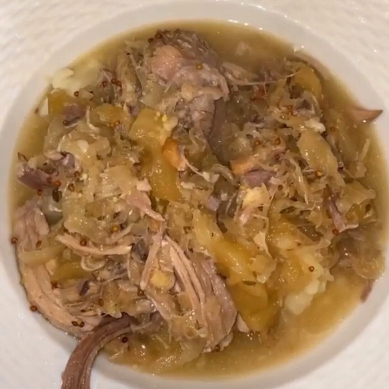 Slow Cooker Pork &amp; Sauerkraut 