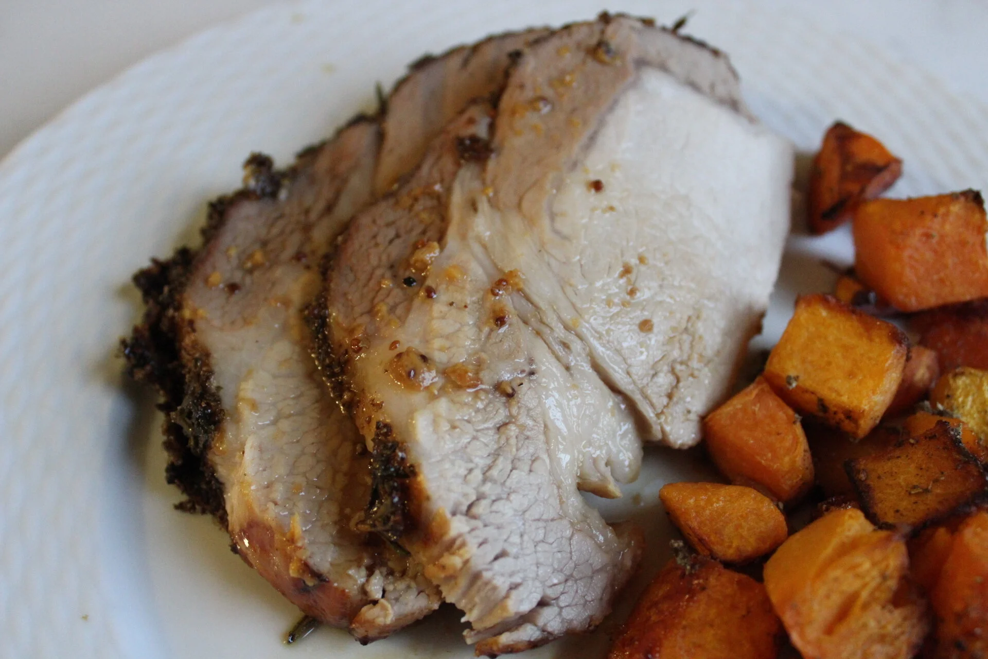 Herb Roasted Pork Loin with Maple Glaze
