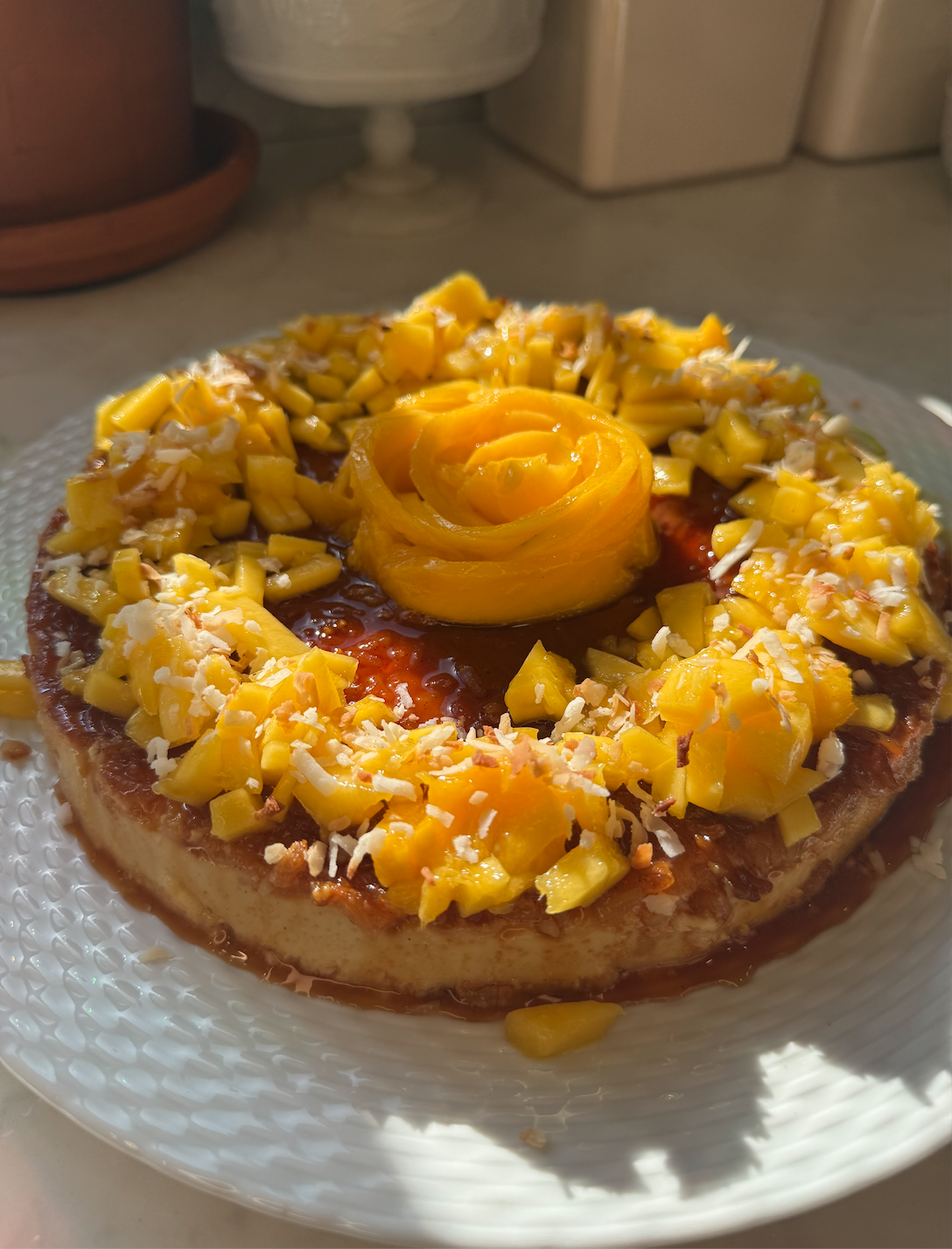 "Mango Sticky Rice" Flan