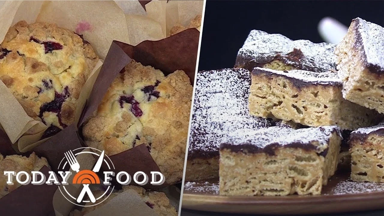 TODAY Show: Blueberry Crumb Muffins and Muddy Buddy Bars