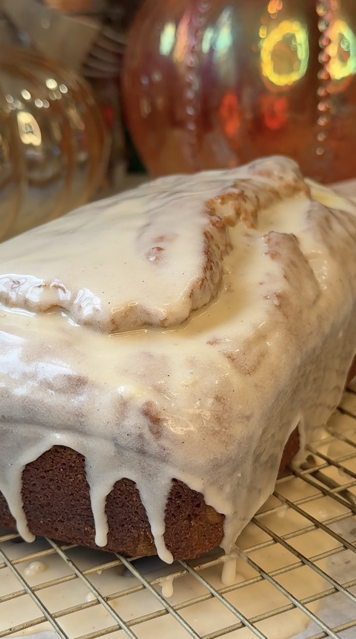 Glazed Pumpkin Donut Loaf