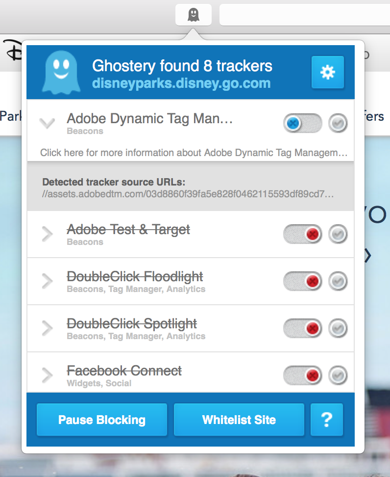 Original Ghostery 5.4
