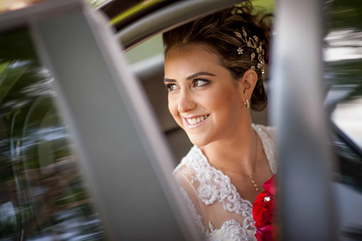 Noiva no carro Capela Helvetia