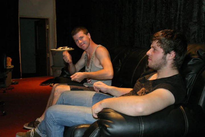 listening to mixes with Dan & Richie
