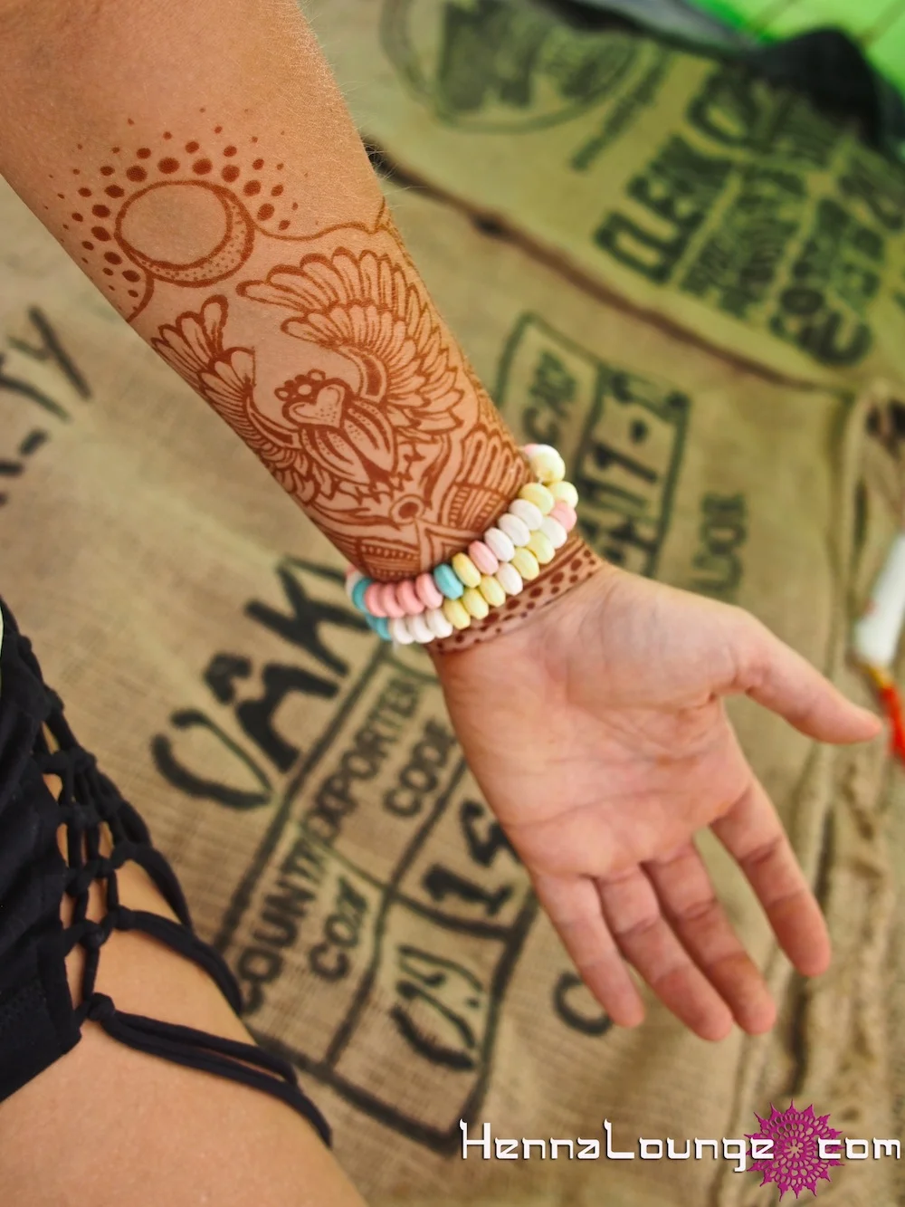 Egyptian themed henna for Burning Man 2012