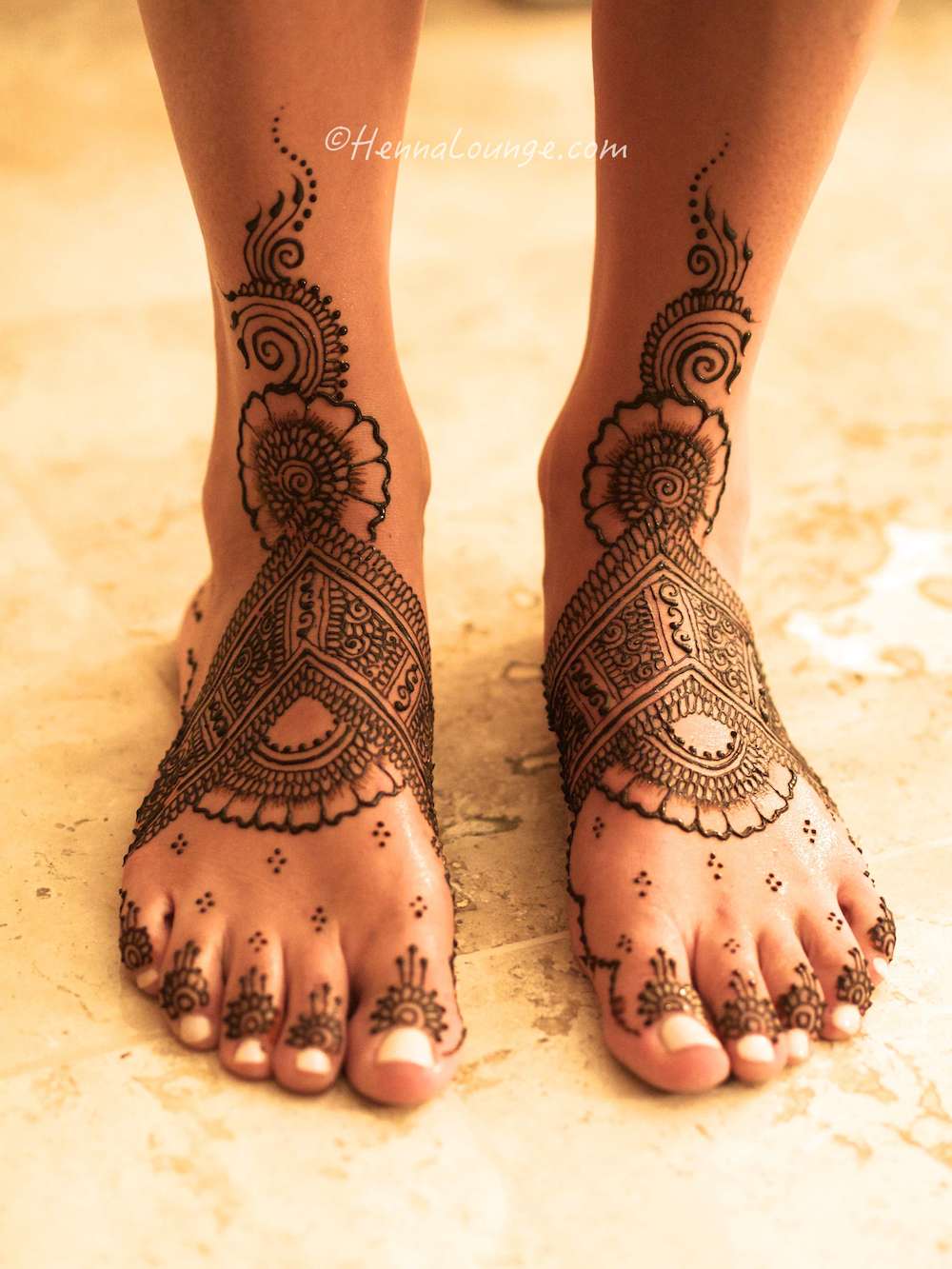 Henna at Sandos resort, without sandals. 