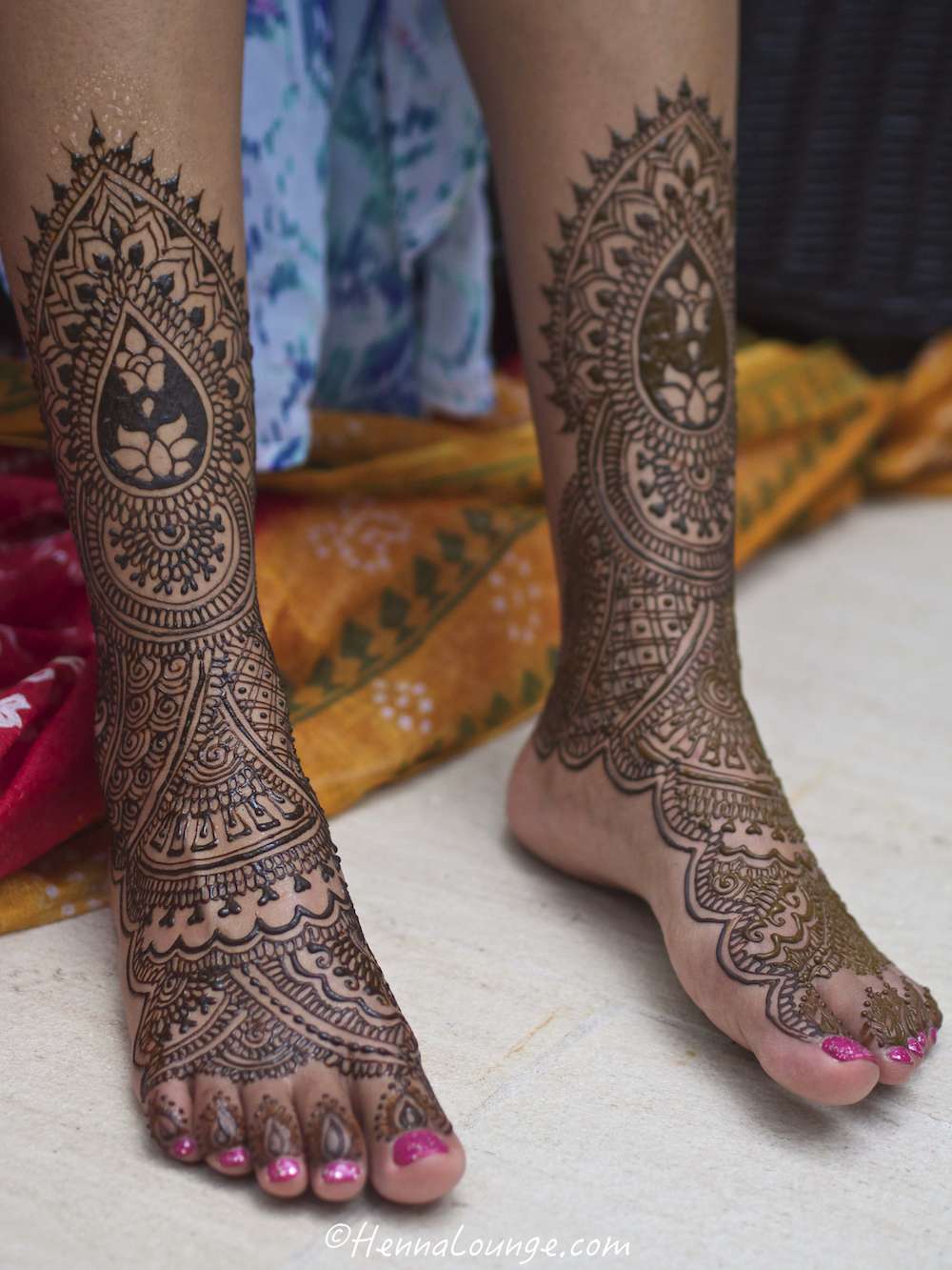 Barefoot and loving it.