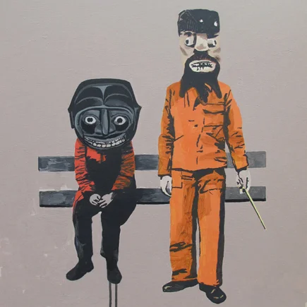 ordinary monsters acrylic on canvas © 2010 (61 x 61cm)
