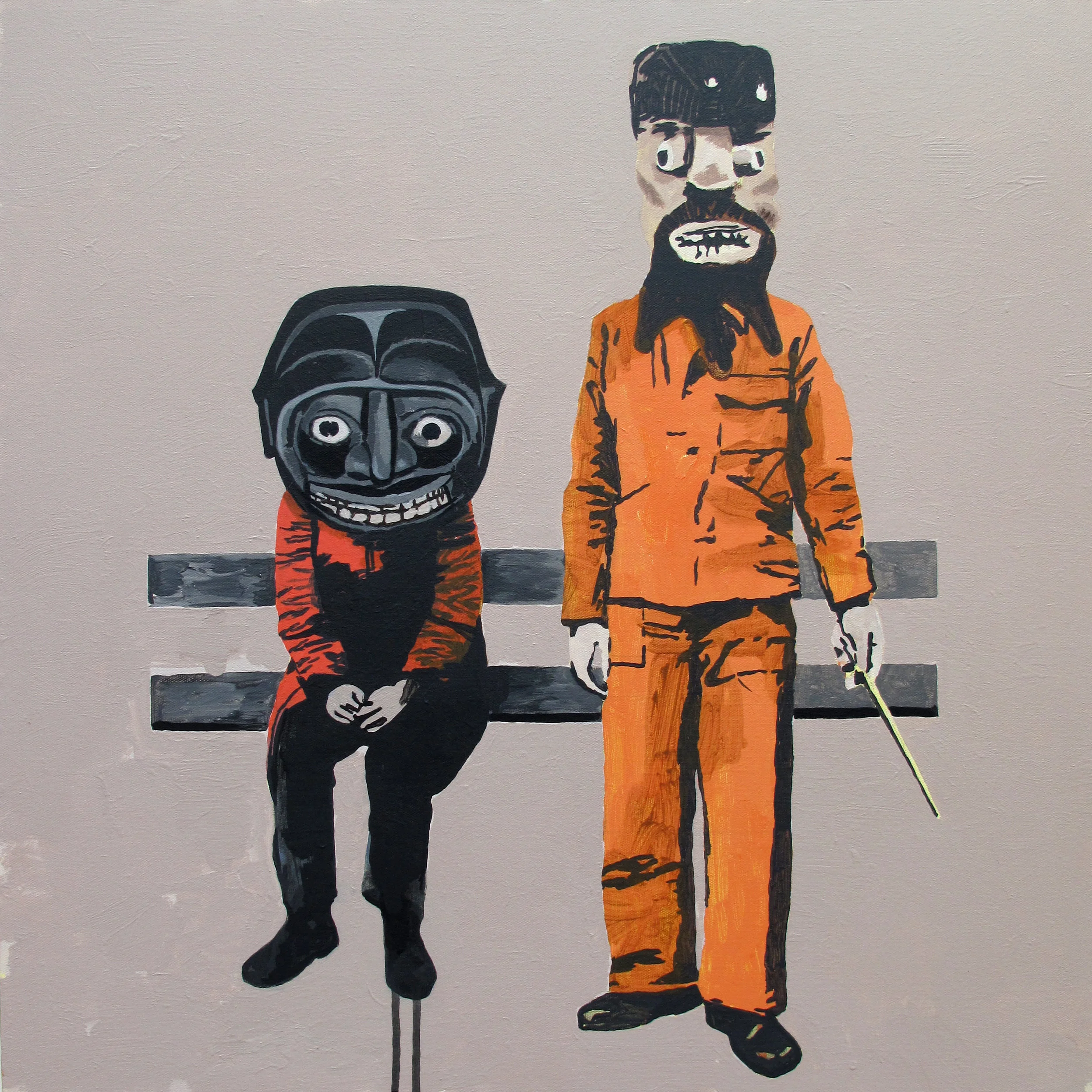 ordinary monsters acrylic on canvas © 2010 (61 x 61cm) 