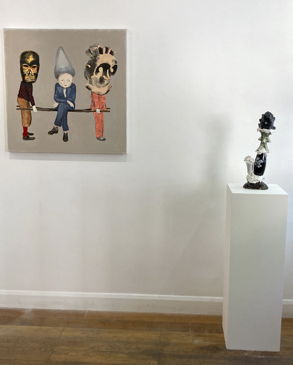  MORE BAD NEWS Paintings by David Caines | Sculptures by Angela Hogg Fitzrovia Gallery London, June 2022 