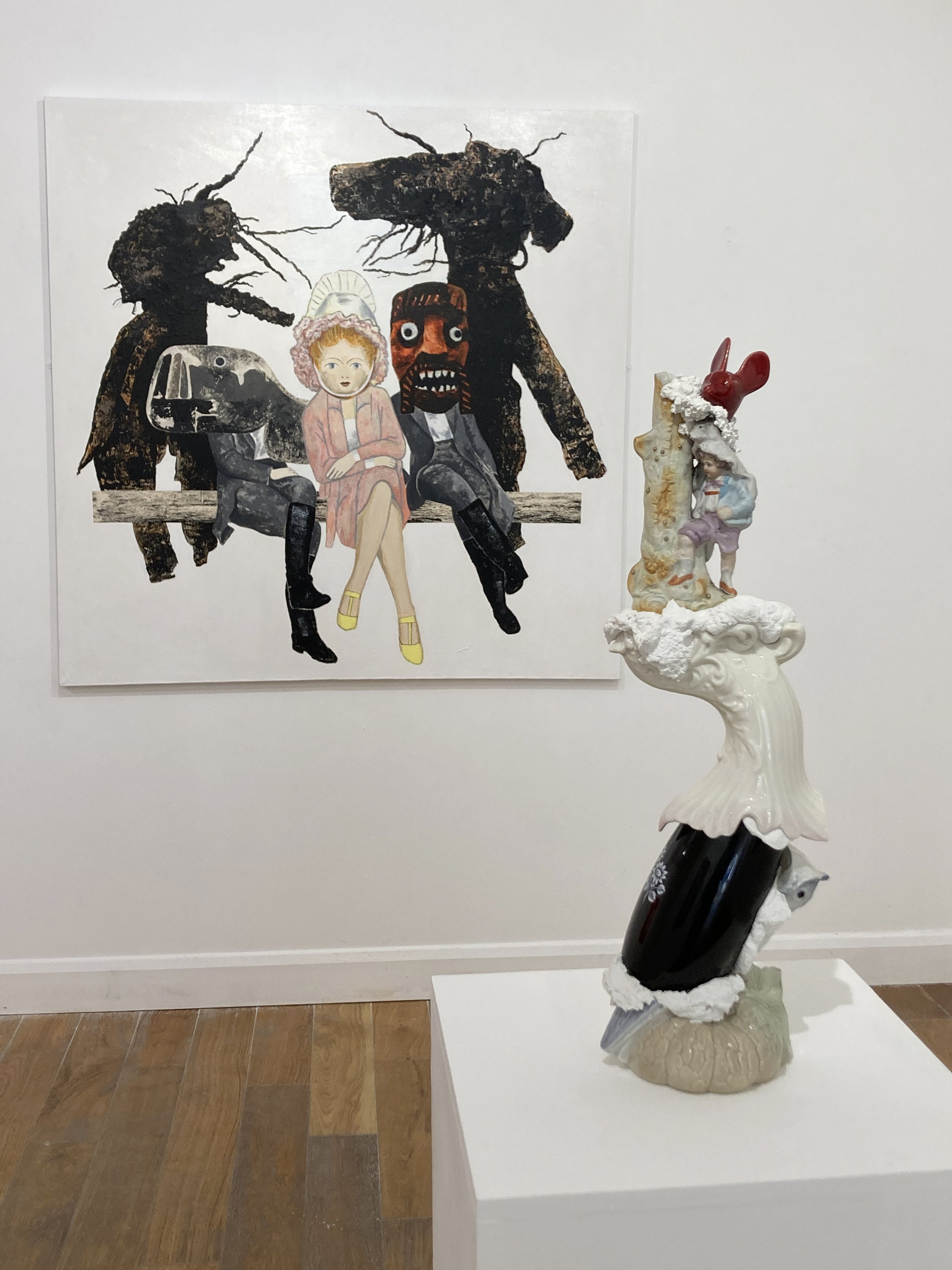  MORE BAD NEWS Paintings by David Caines | Sculptures by Angela Hogg Fitzrovia Gallery London, June 2022 