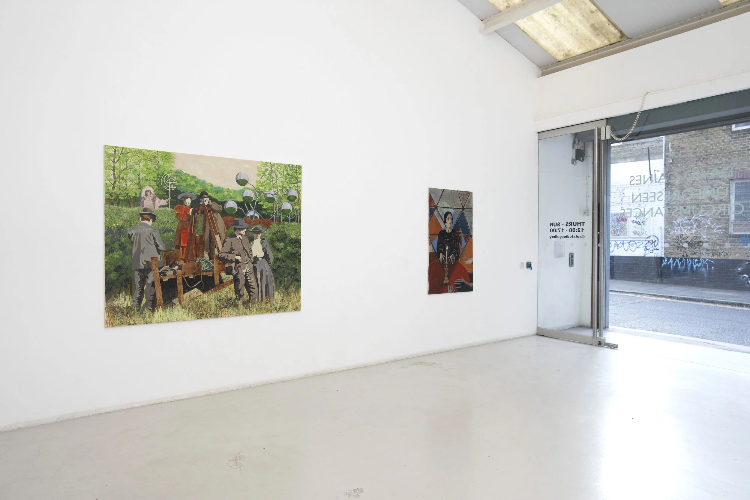  DAVID CAINES UNFORESEEN CIRCUMSTANCES  APT Gallery, London  September 2026 Photo © Hugo Glendinning 