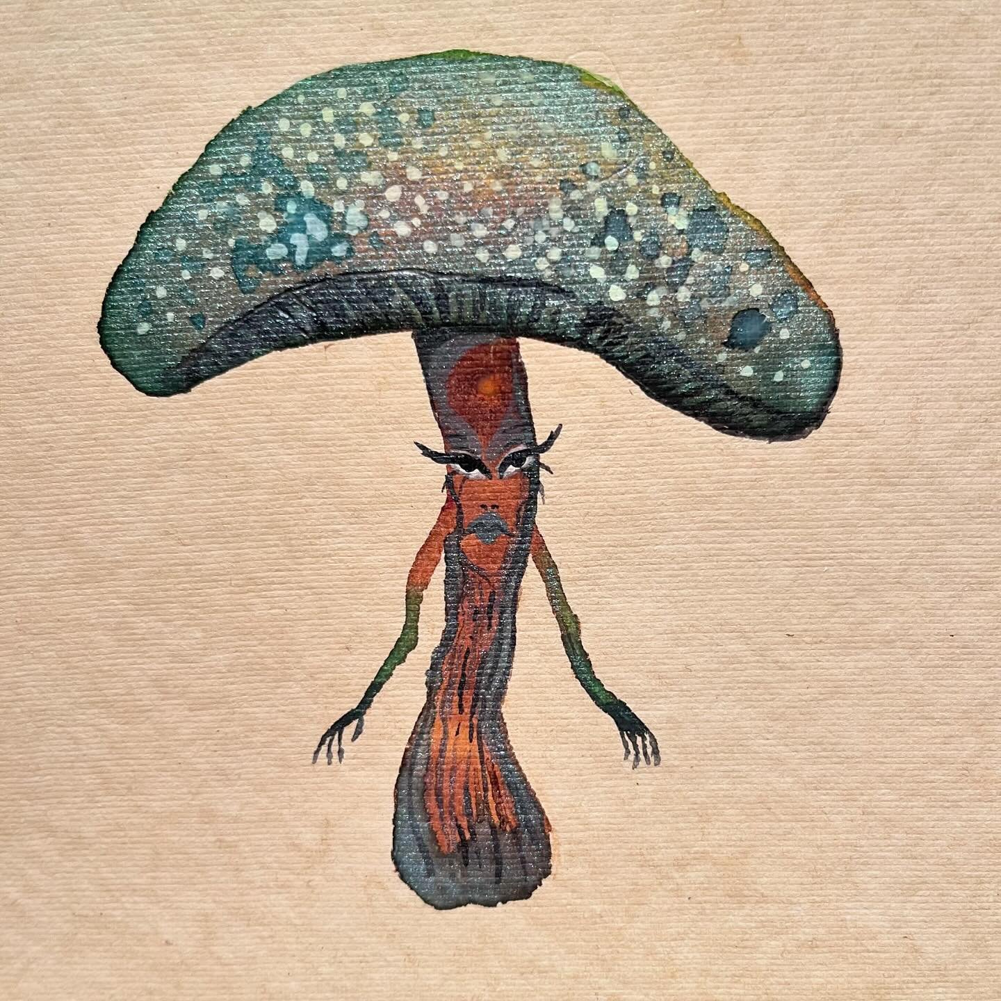 Mushroom 🍄 #noradrawz #draw2024 #watercolor #gouche #mabsdrawlloweenclub #drawlloween #mushroom #poison
