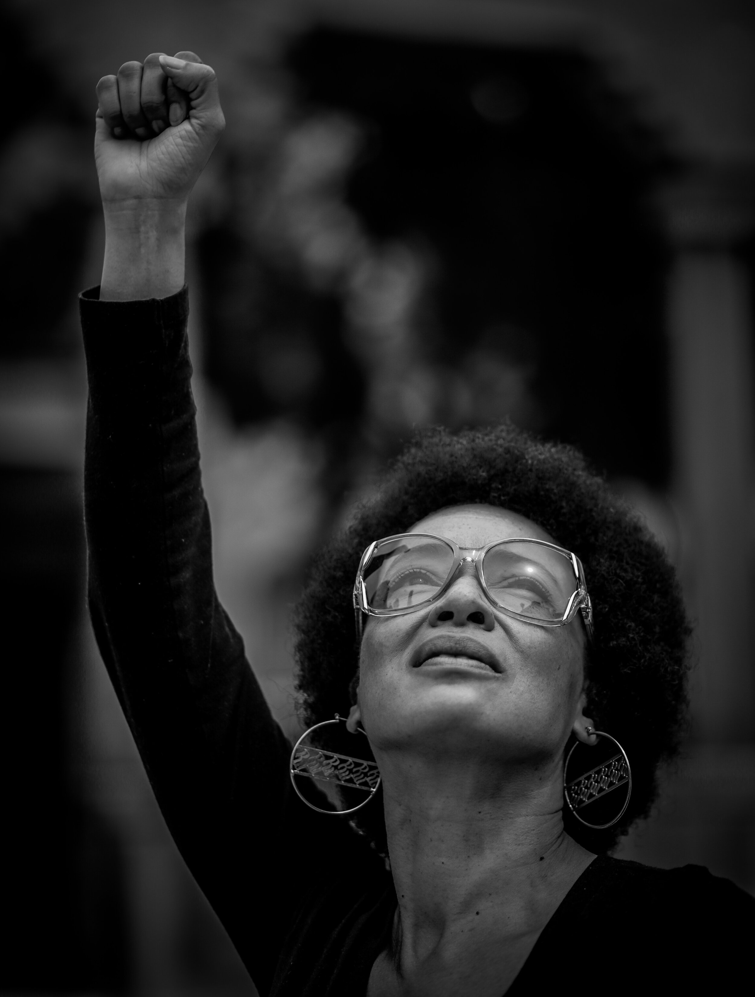  Tanecia during Black Lives Matter vigil at Olympic plaza in Calgary, Alberta on June 7, 2020. 