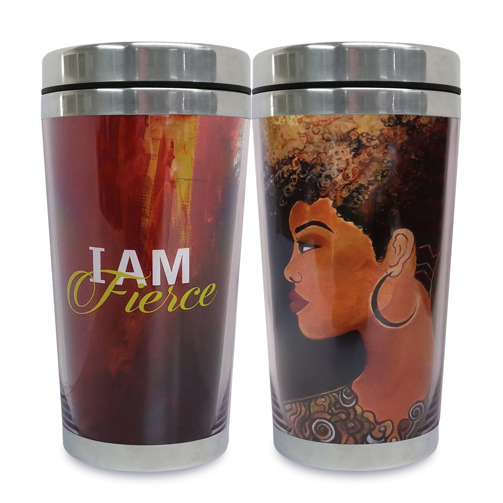 I AM FIERCE TRAVEL MUG