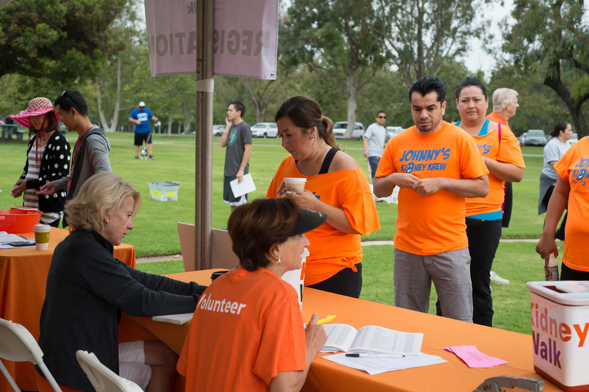 Sue Parks & Dina Registering Walkers