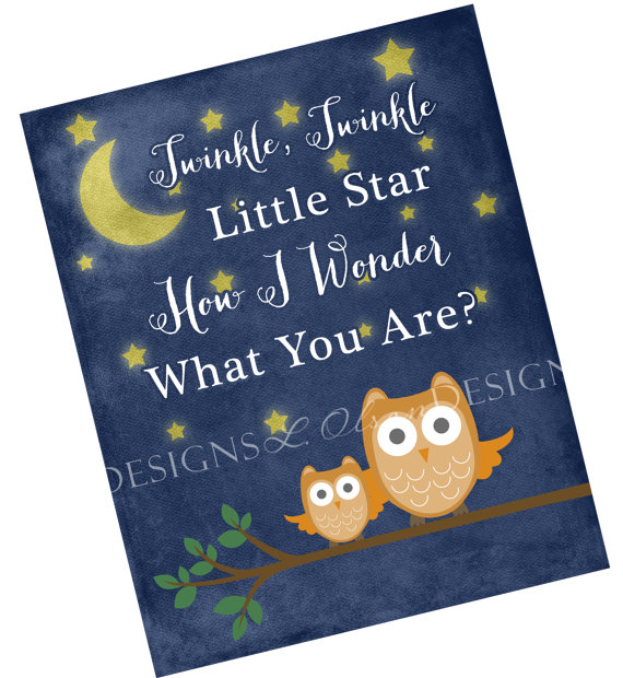 Night Owl Artwork for Kids from L. Olson Designs on Etsy