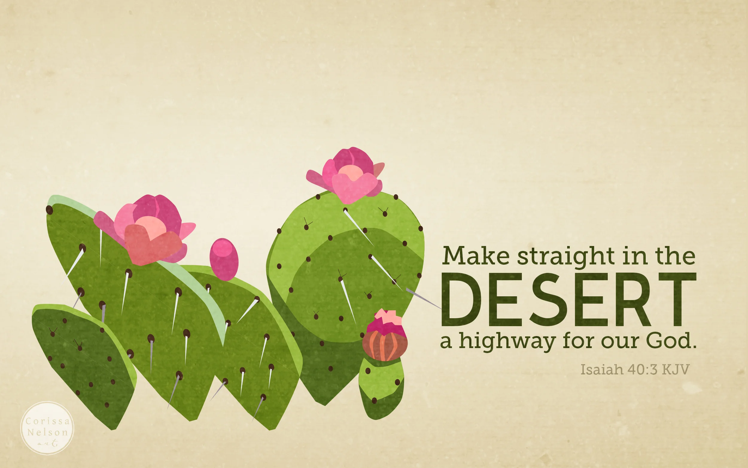 Advent Isaiah Computer Desktop Art - Click to Download