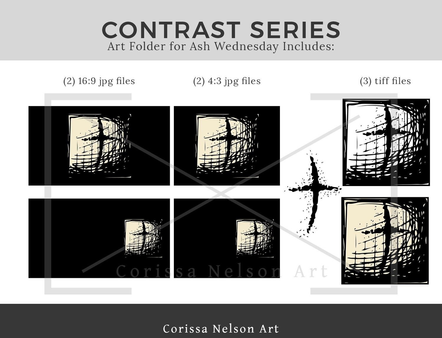 Ash Wednesday Worship Art Package — Corissa Nelson
