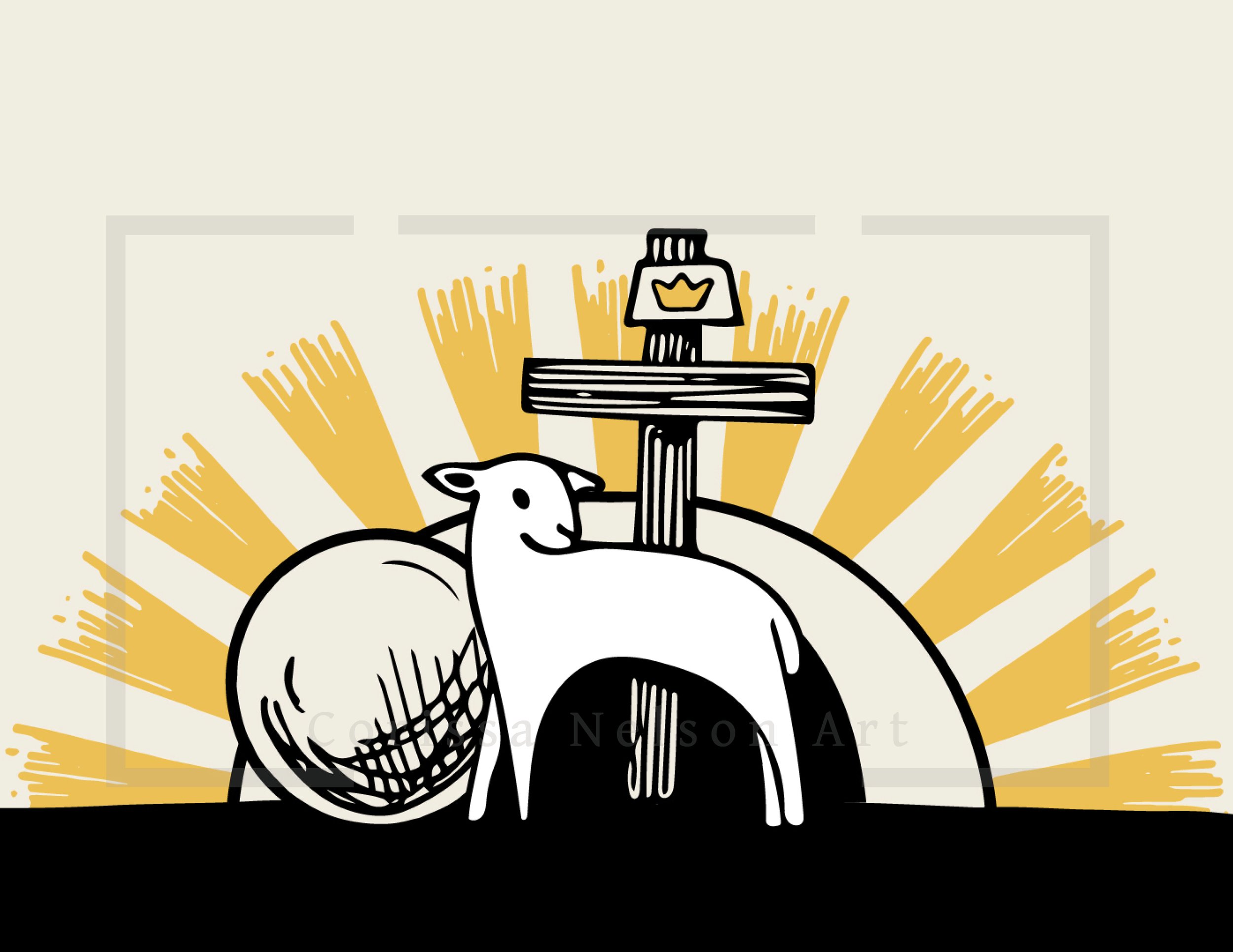 Victory of the Lamb Worship Art Pack - Book of Revelation Series - for print and screen