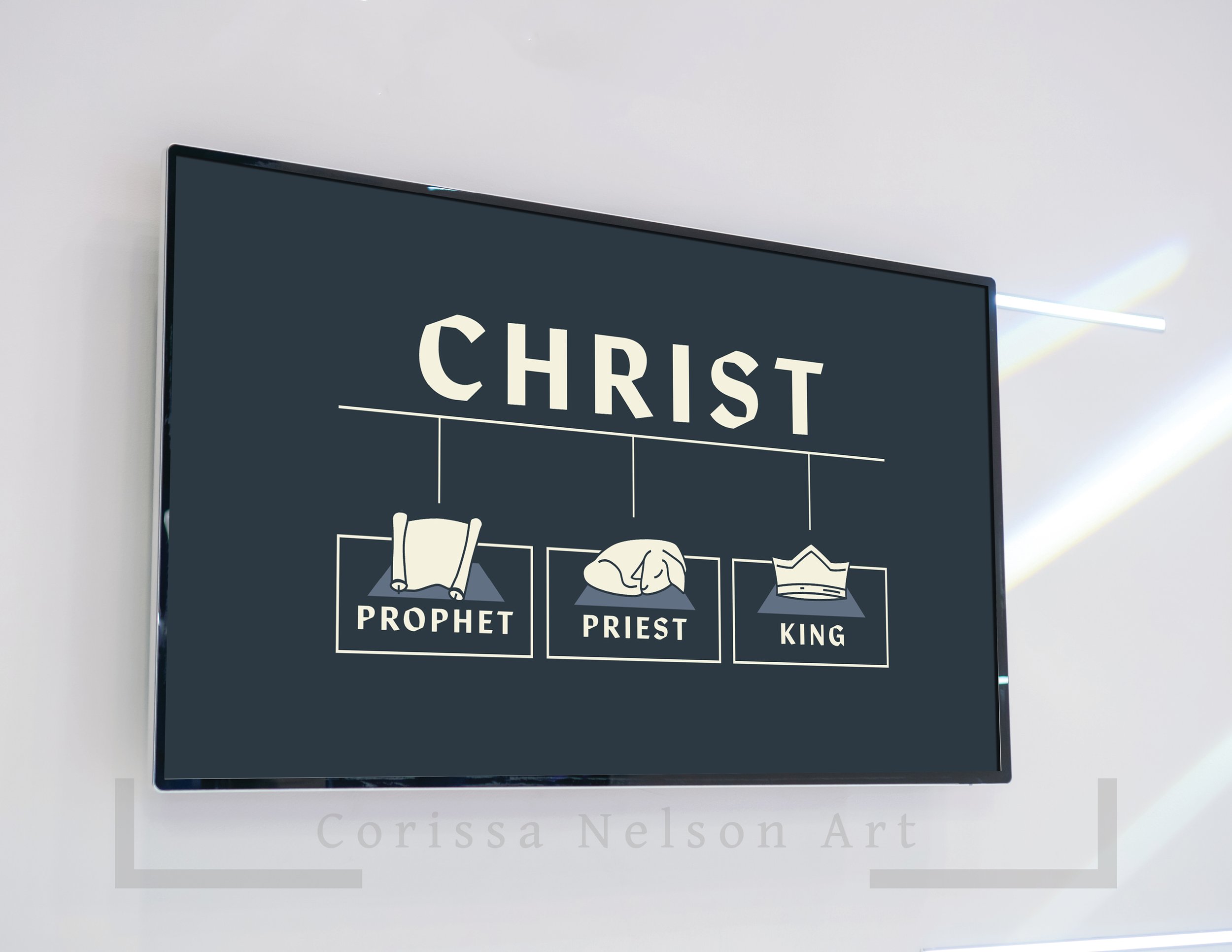 Advent catechism worship art series for print and screen