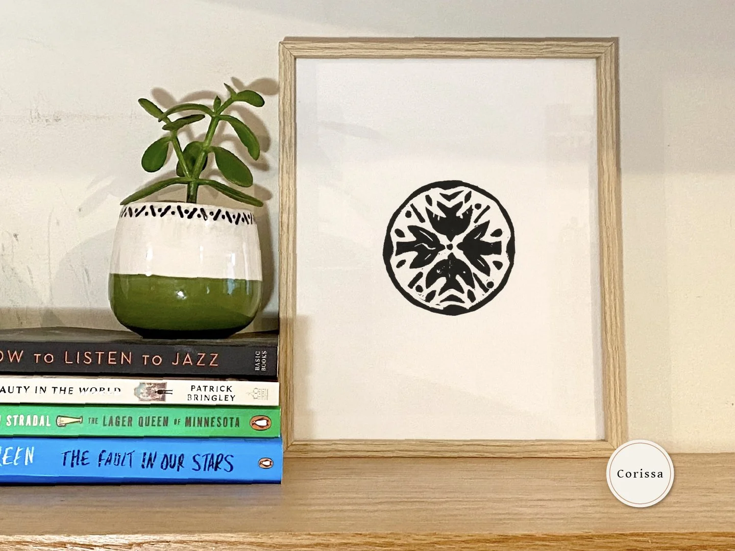 black birds block print printable nature wall art 8x10