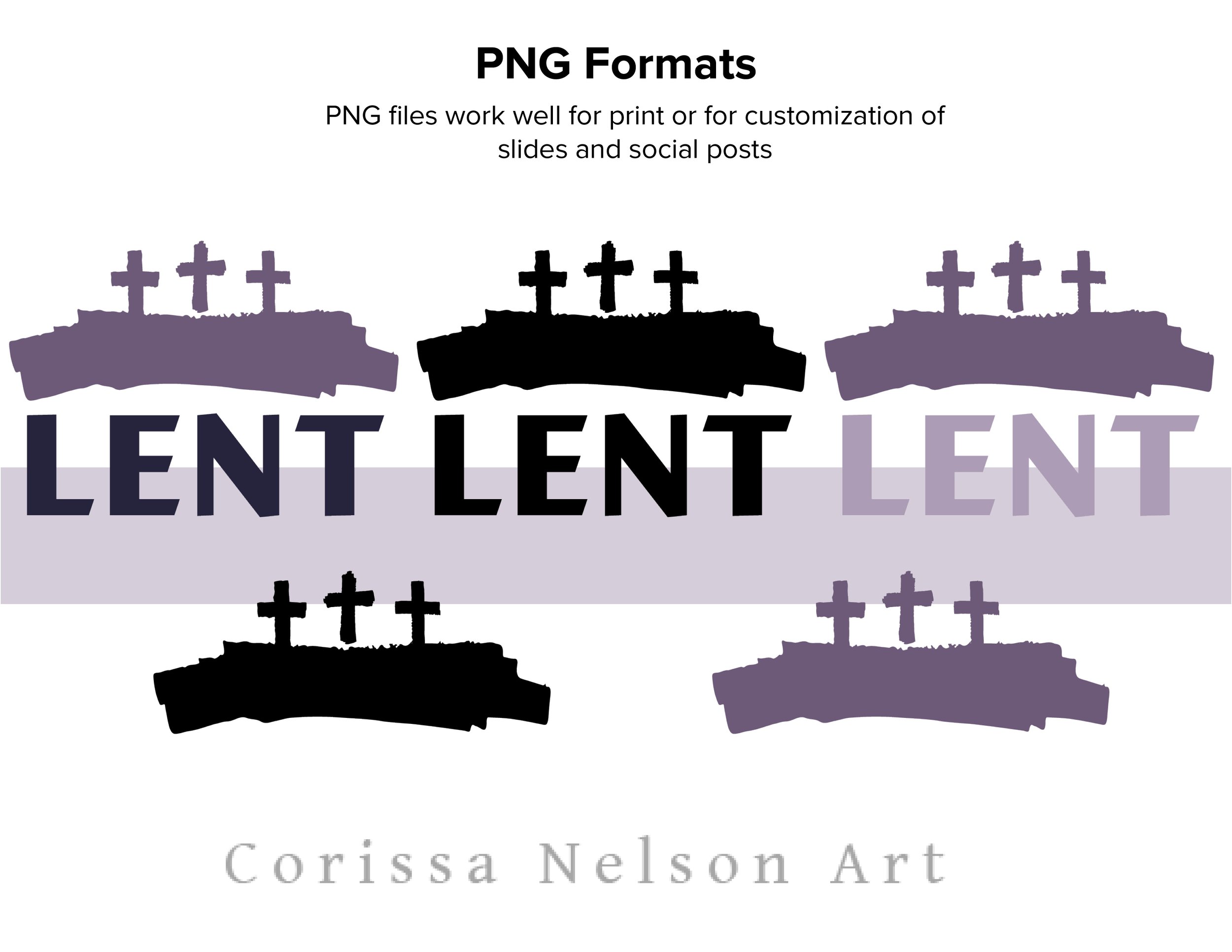 Lent Worship Art for Print and Screen