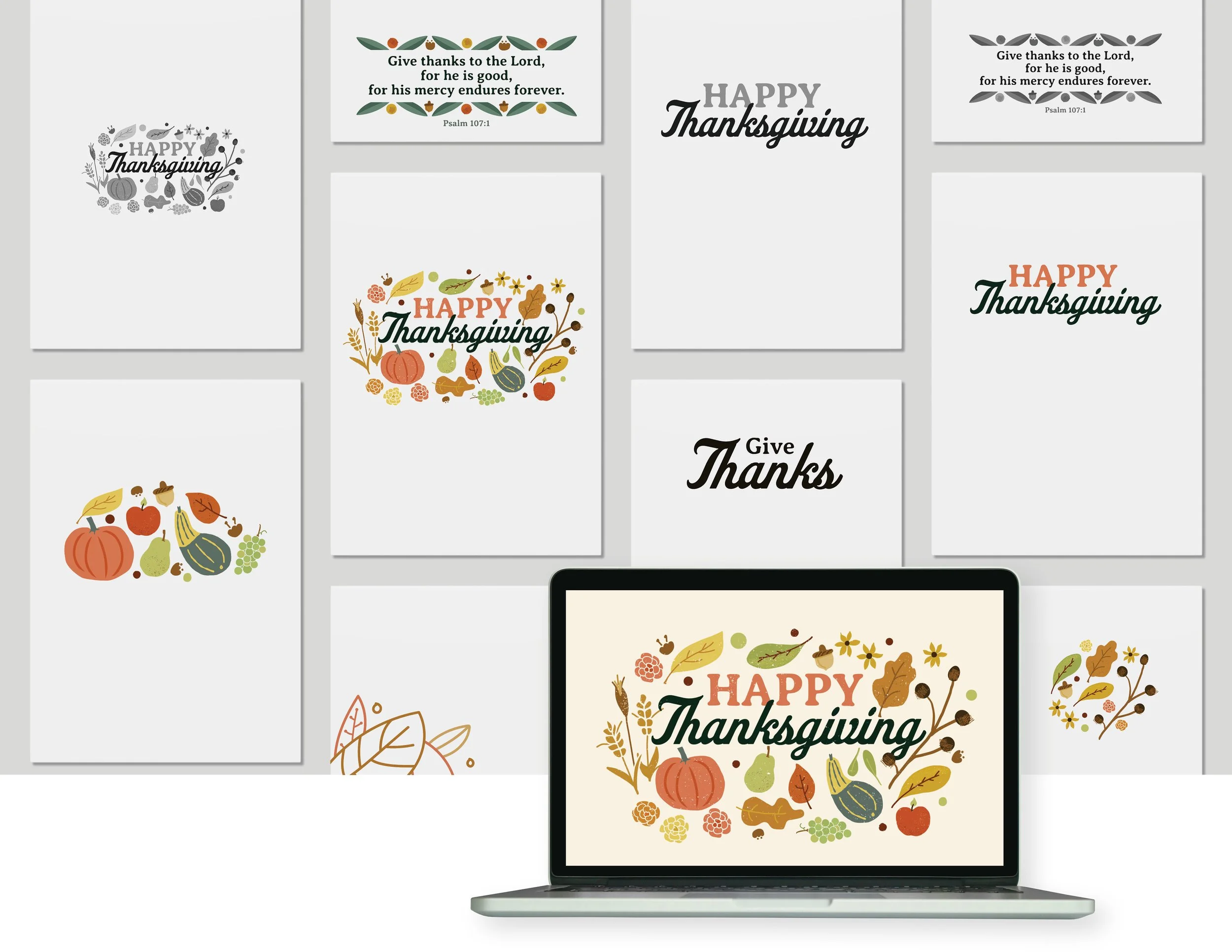Thanksgiving Worship Slides and Bulletins