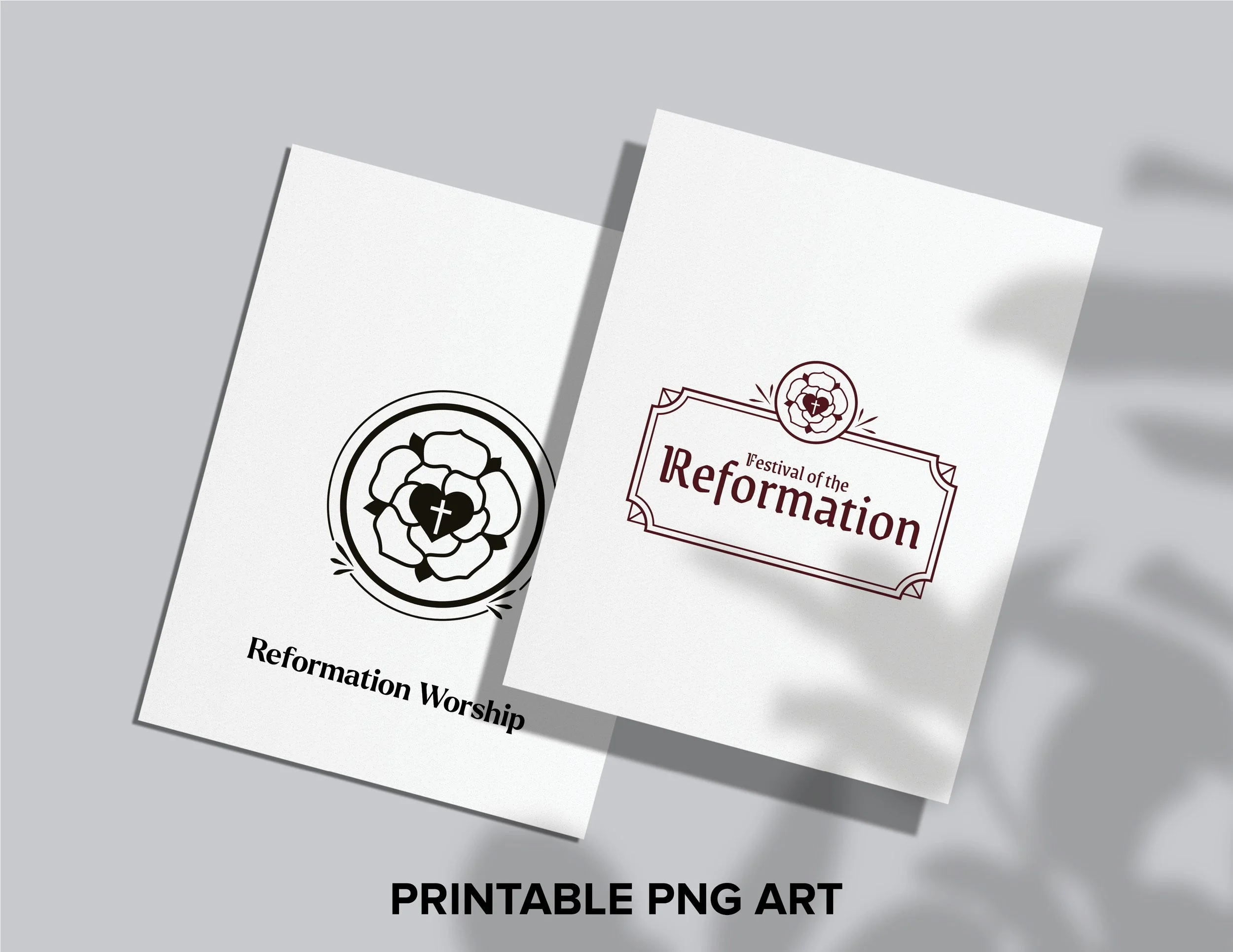 Reformation Worship Art for Print and Screen