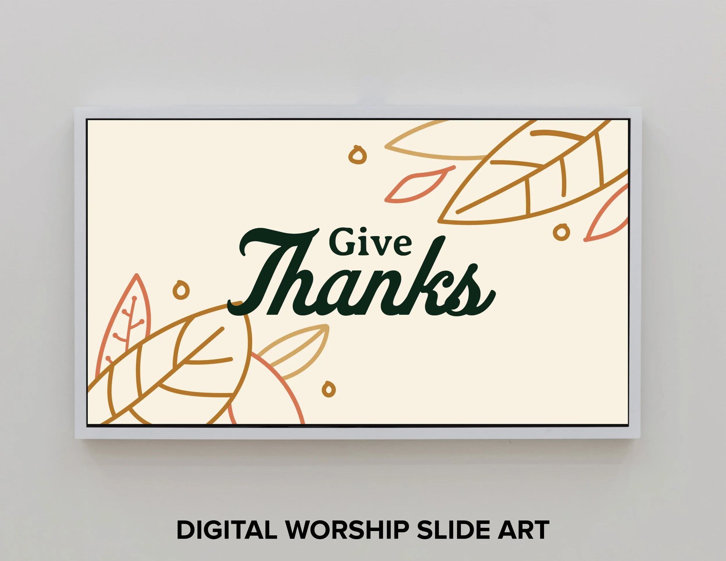 Thanksgiving Worship Slides and Bulletins