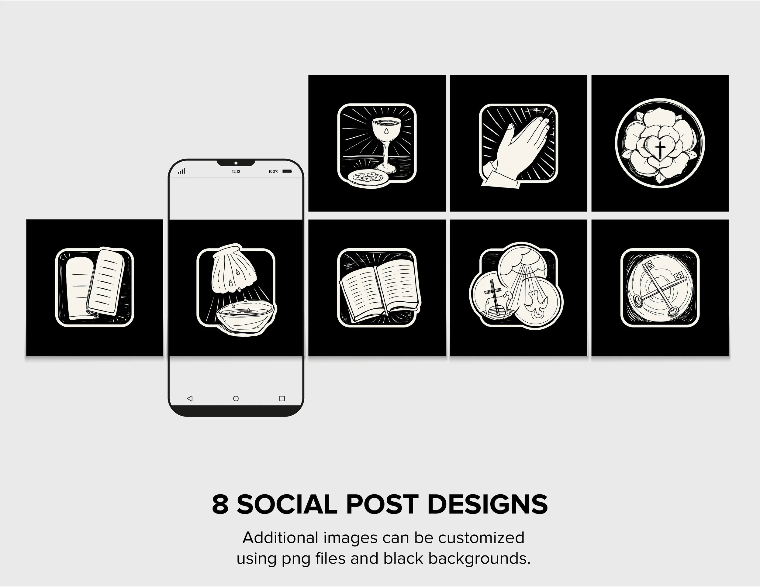 Lutheran Catechism Art for Print and Screen