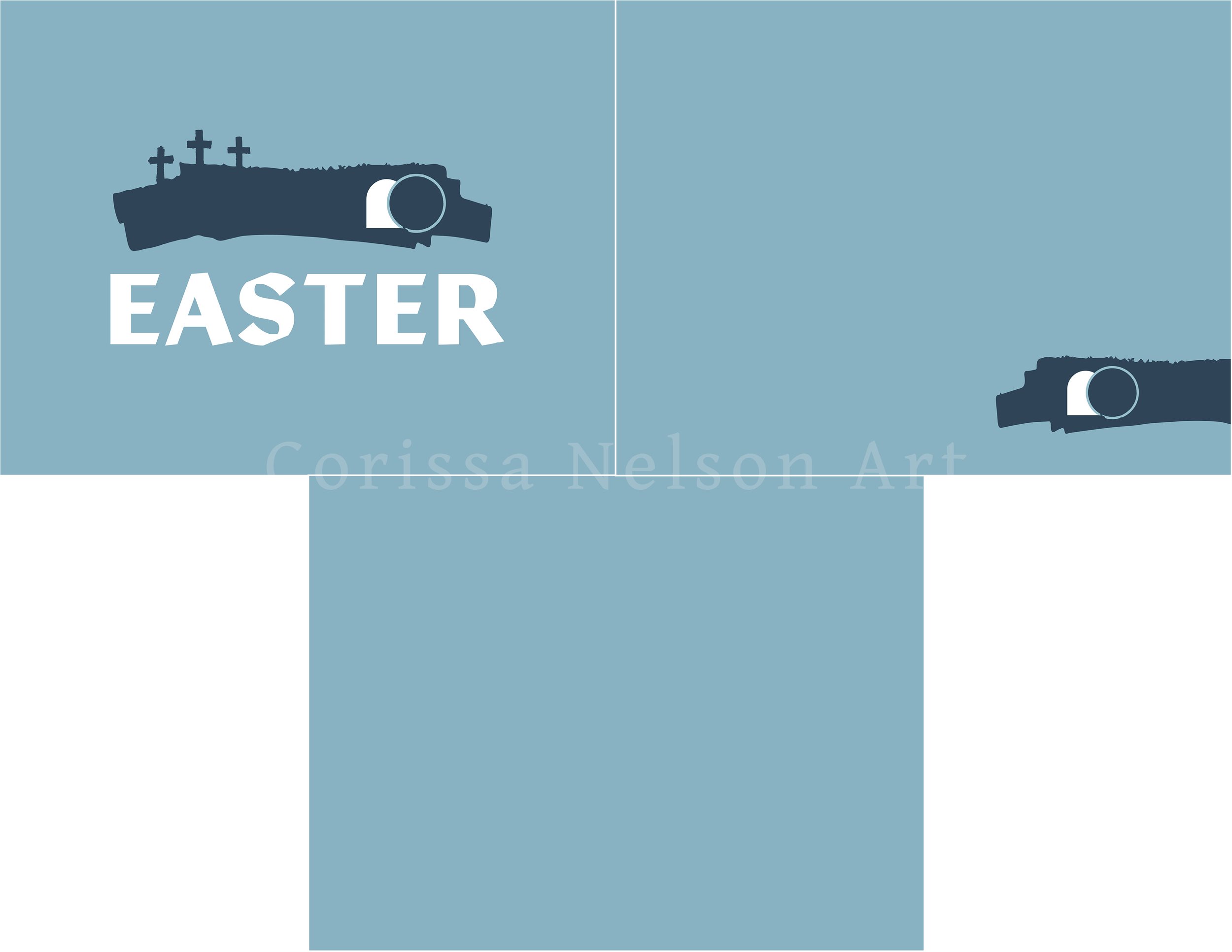Easter Worship Art for Print and Screen