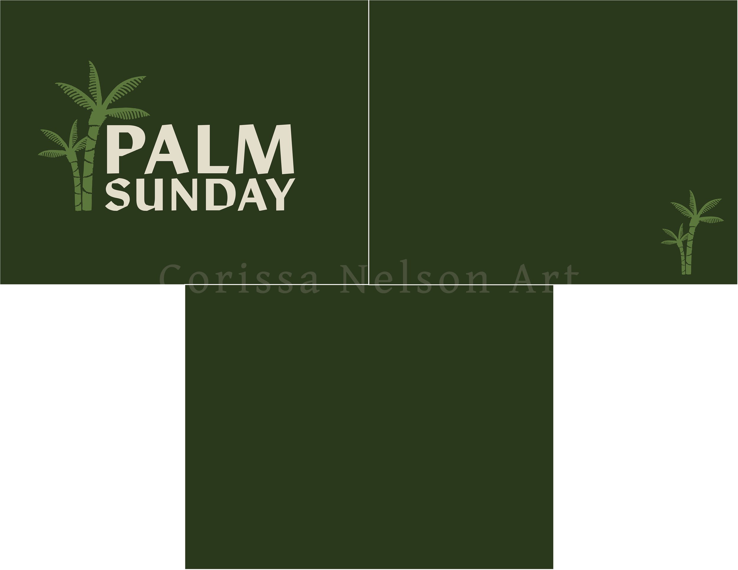 Palm Sunday Worship Art for Print and Screen
