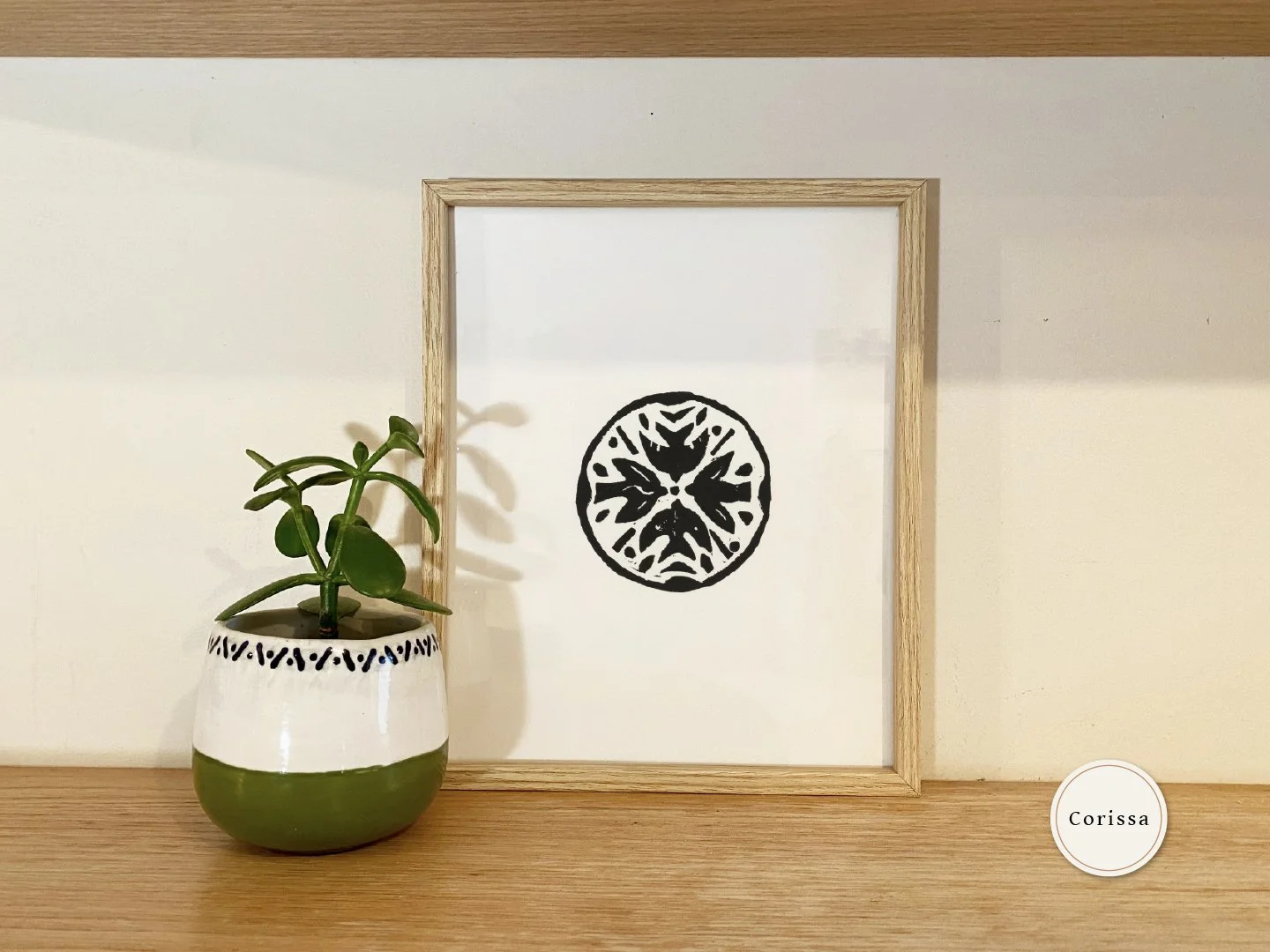 black birds block print printable nature wall art 8x10