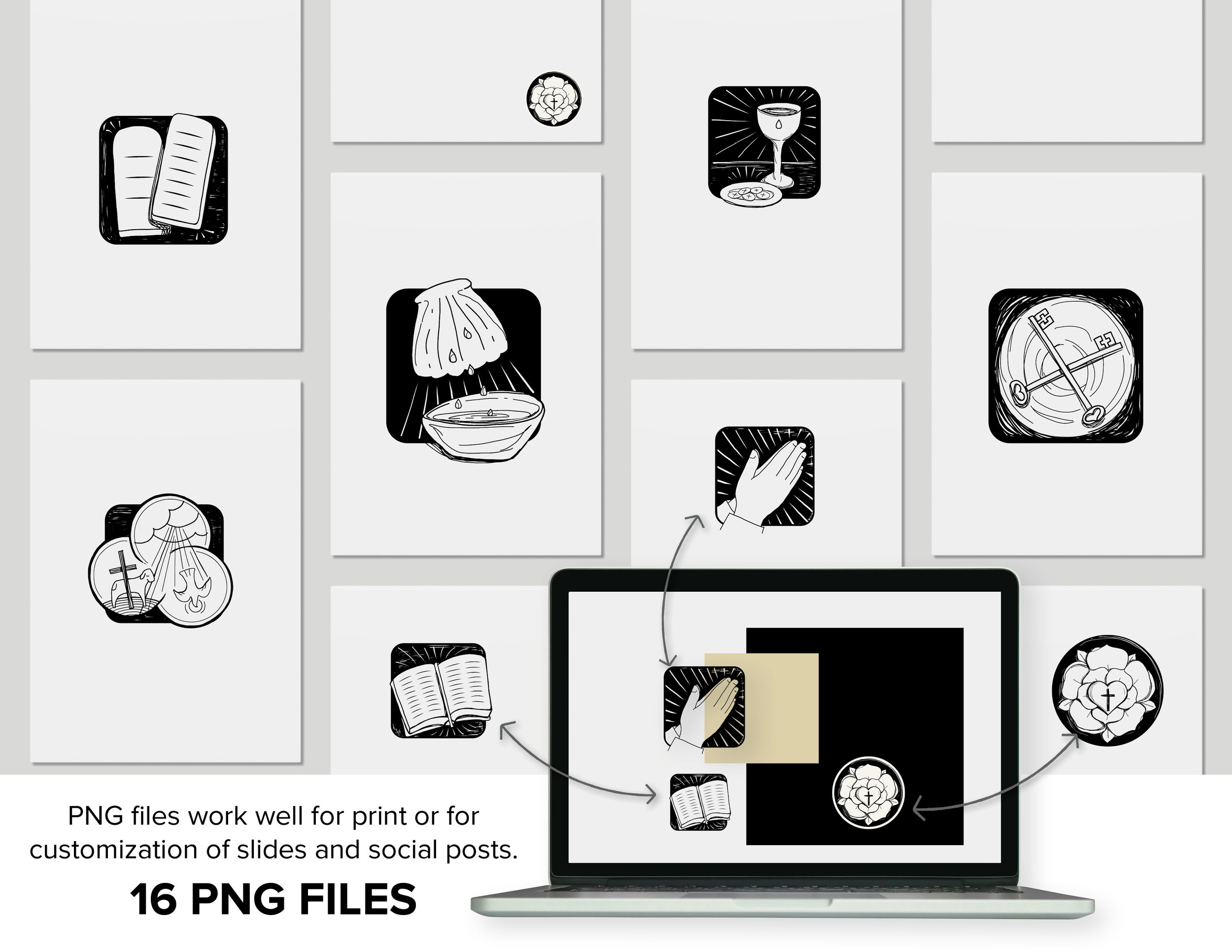 Lutheran Catechism Art for Print and Screen