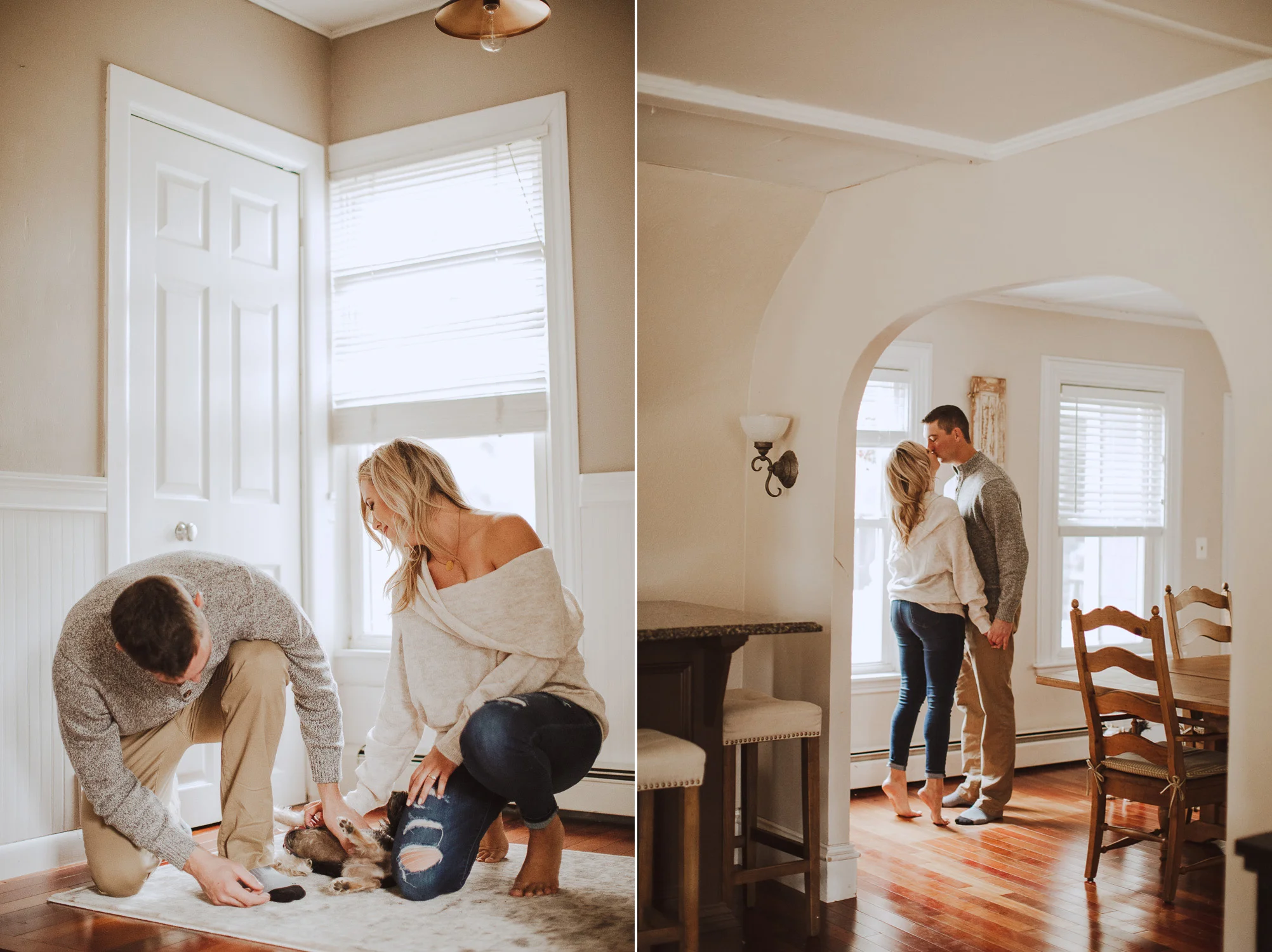 Boston Christmas Tree Farm Engagement Session