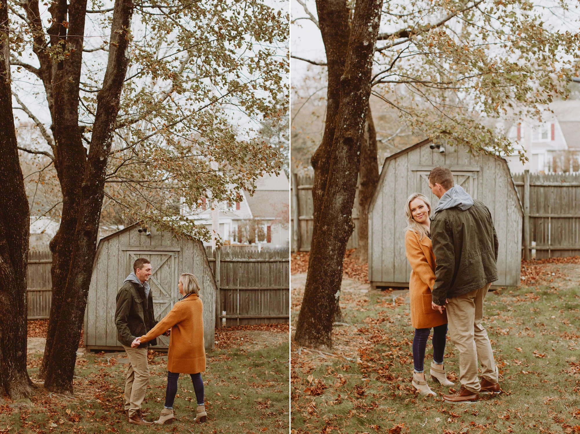 Boston Christmas Tree Farm Engagement Session