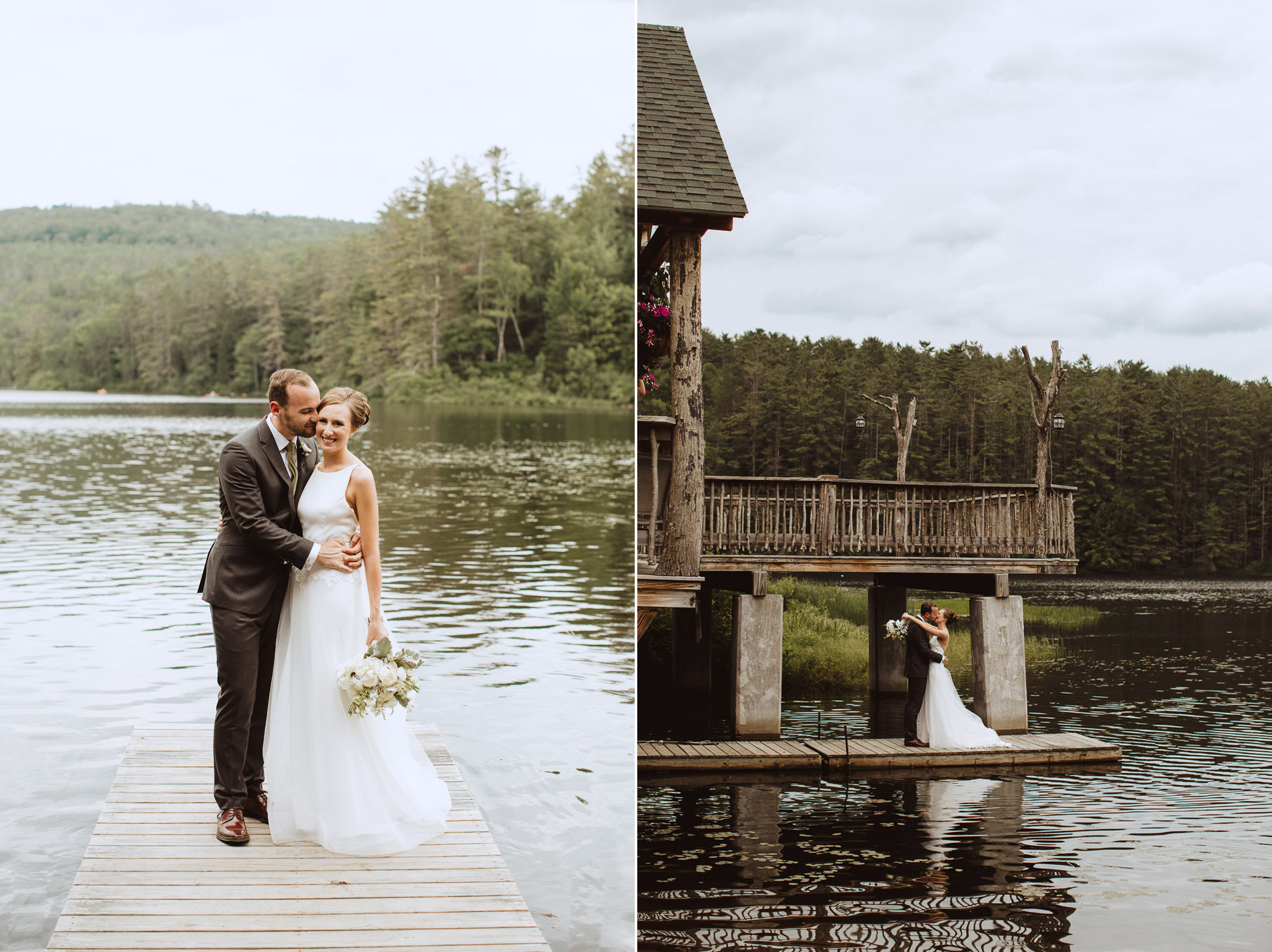 Scenic First Look Wedding Photography in New Hampshire