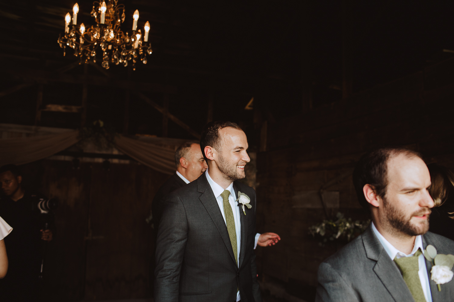 Rustic Barn Wedding Ceremony at Bishop Farm