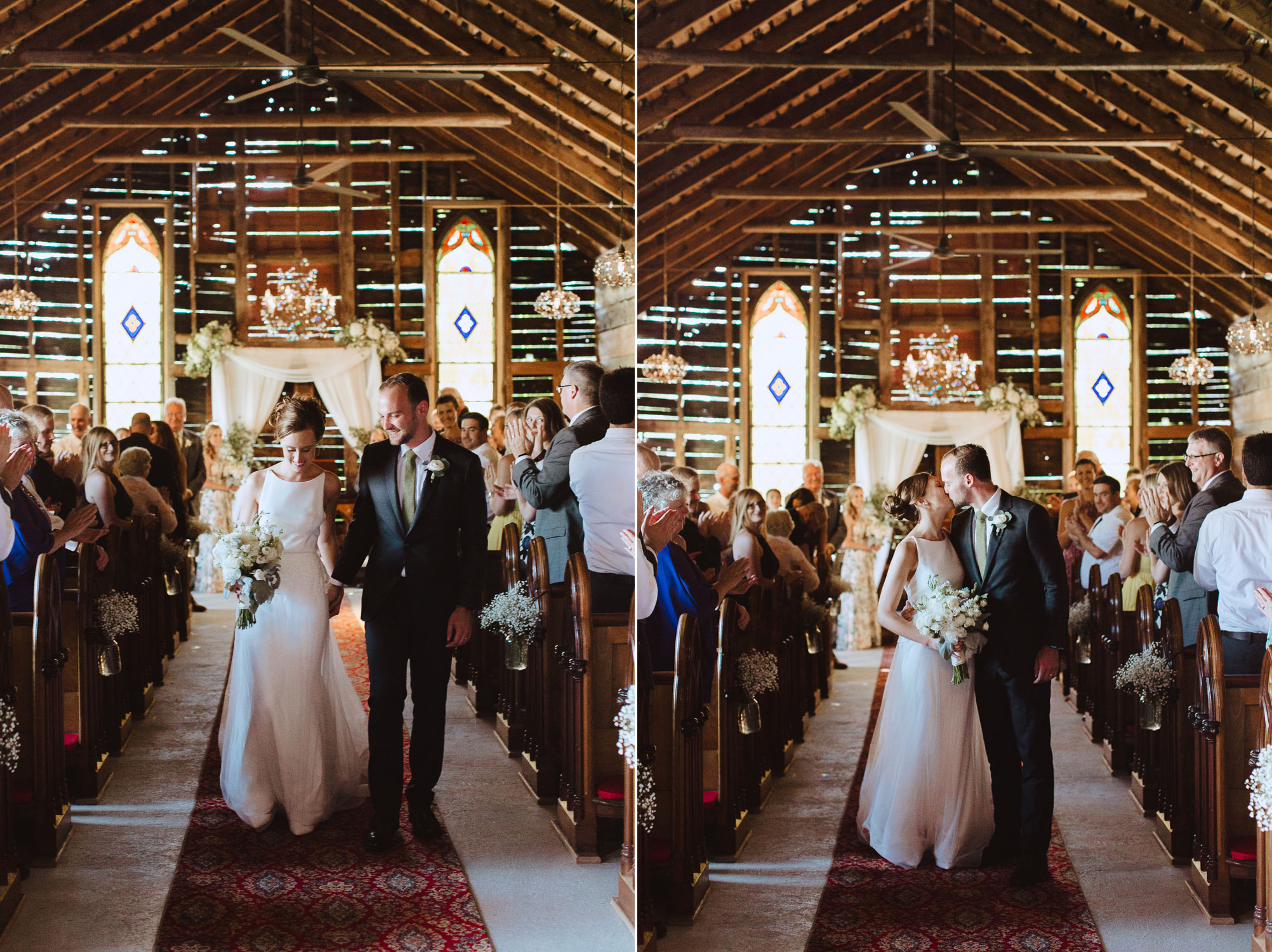 Rustic Barn Wedding Ceremony at Bishop Farm