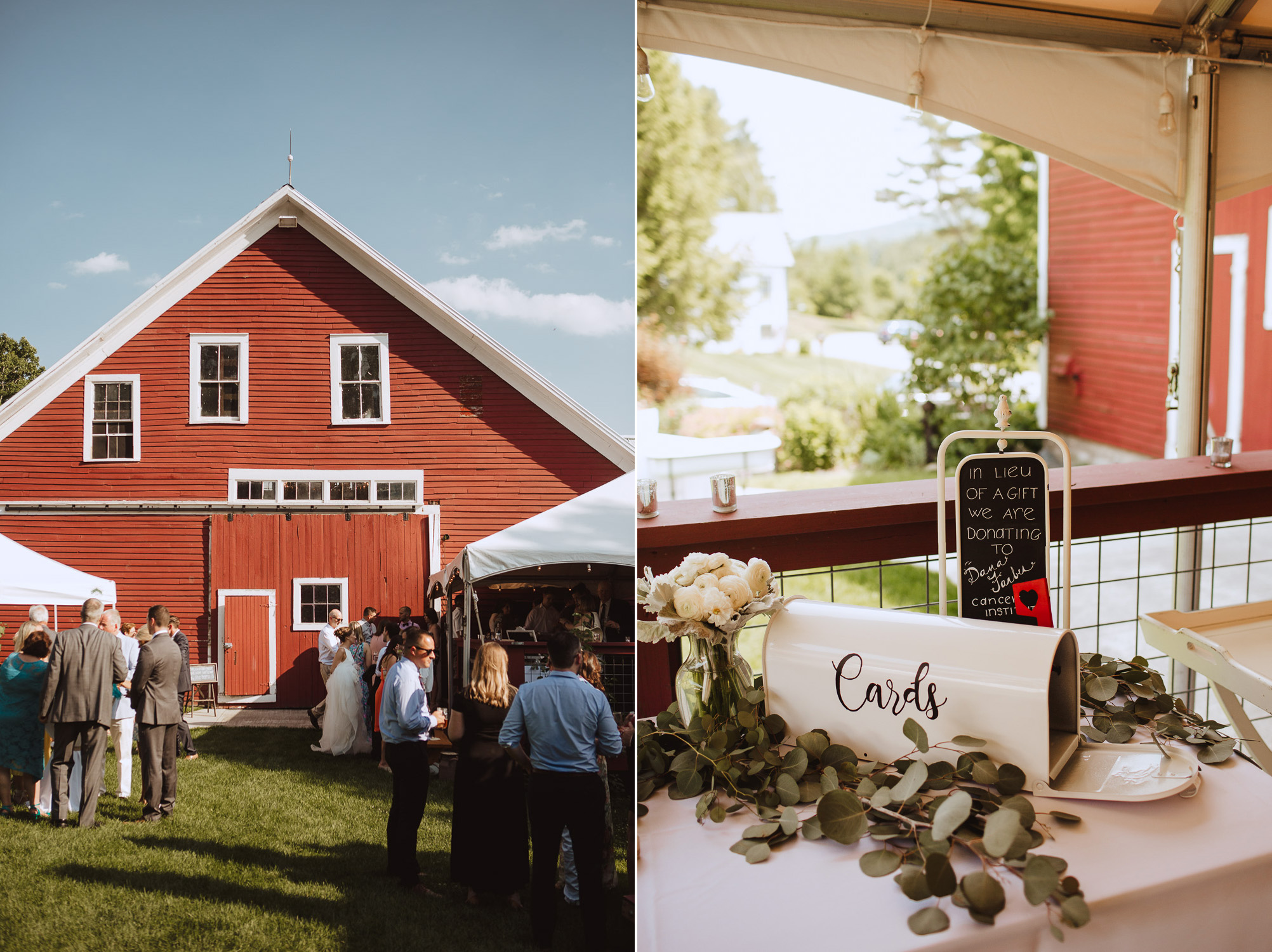 Rustic Romantic Barn Wedding Reception in New England