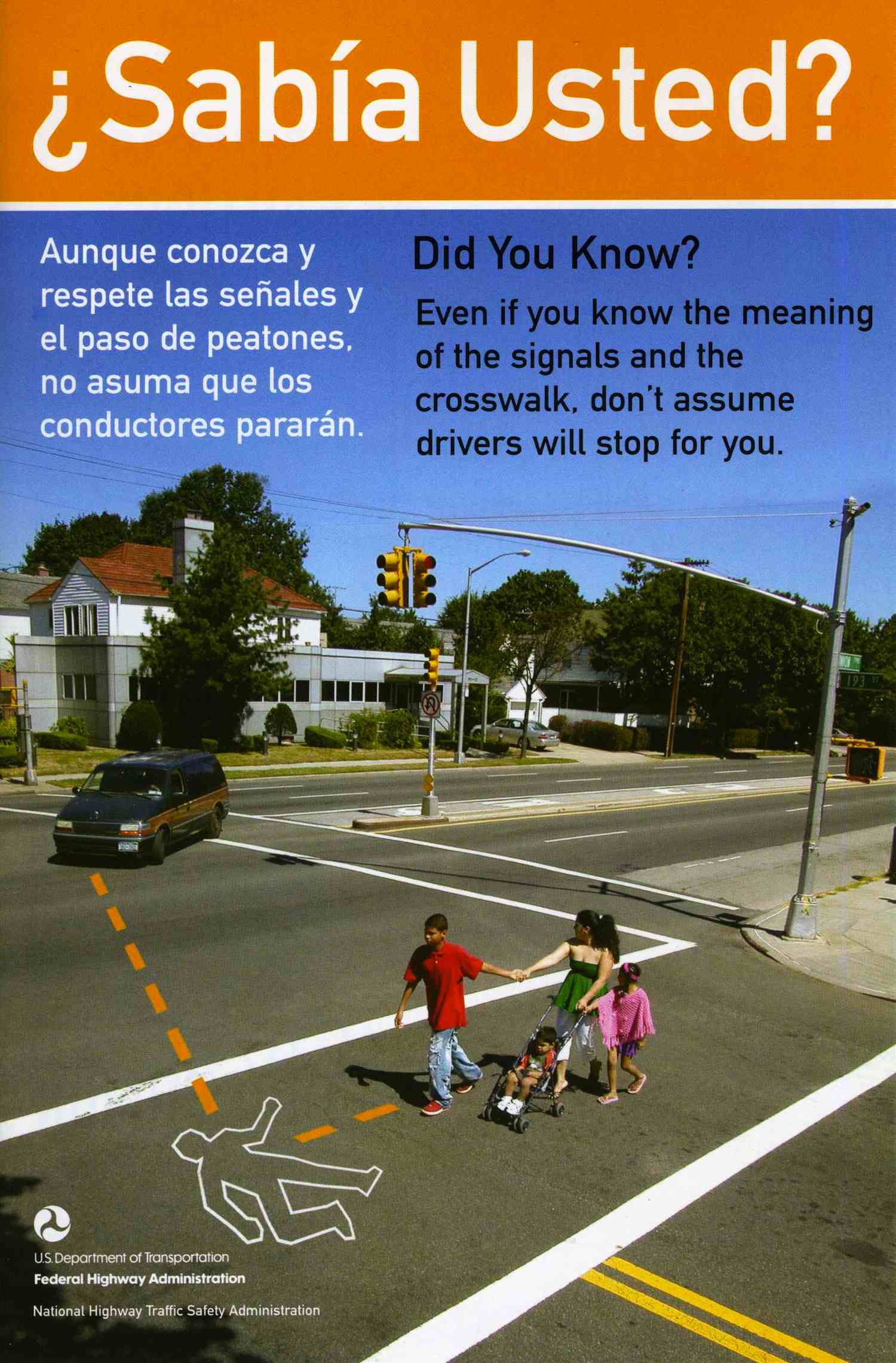  PEDESTRIAN SAFETY BROCHURE, U.S. DEPARTMENT OF TRANSPORTATION 