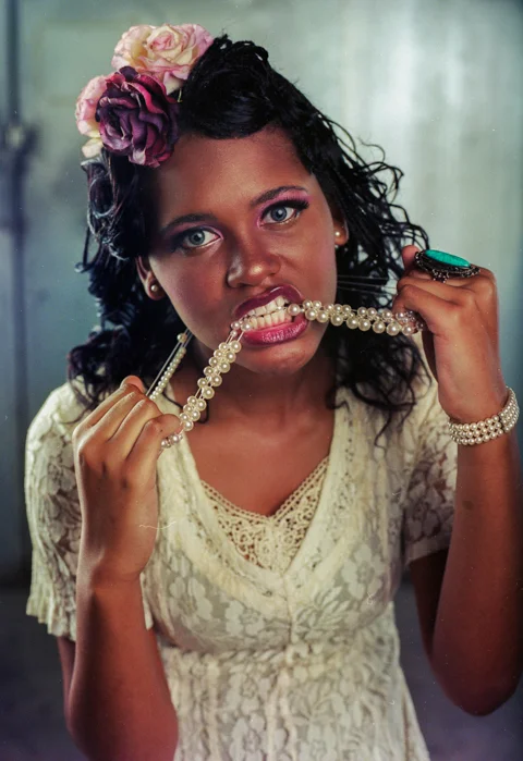Photographer: Darkroom Portraits Camera/Film: Mamiya 645 AF/Portra 400 Model: Alexis Gardner MUA: Crystal Johnson