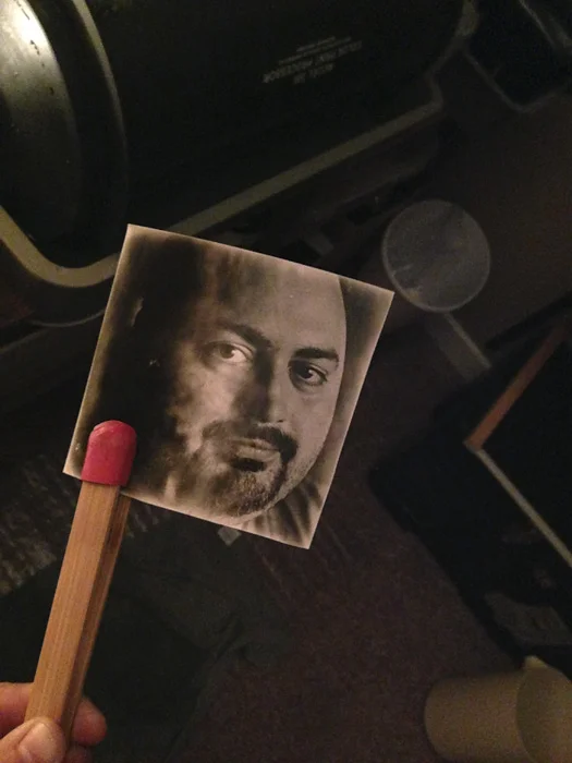 Eddie's face as a test strip!